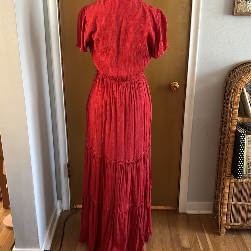 Red boho dress - Picture 3 of 4